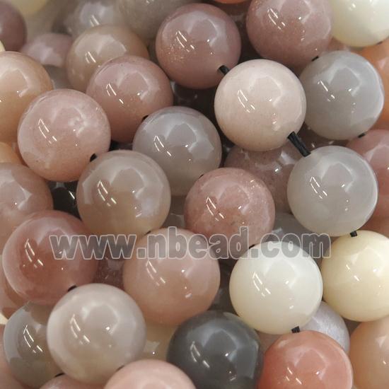round MoonStone Beads, mixed color