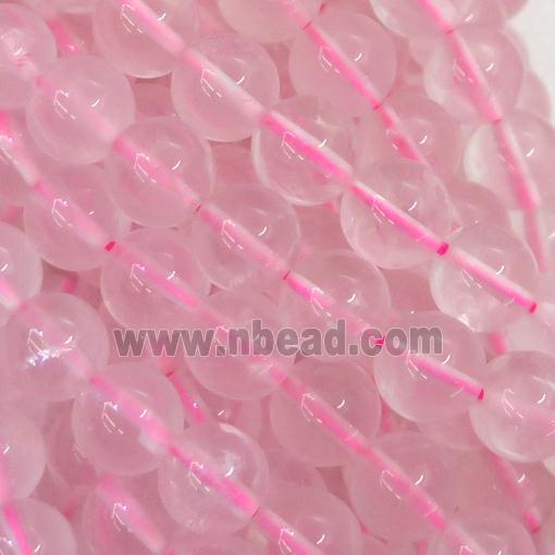Rose Quartz beads, round