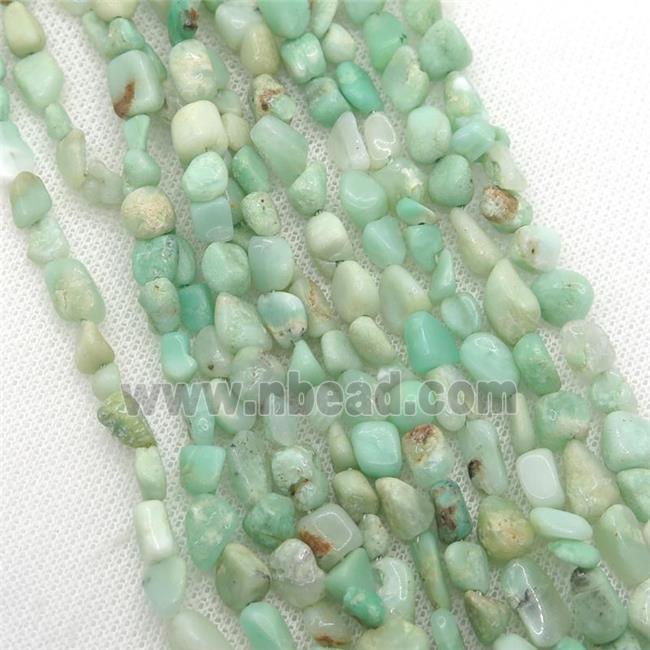 green Australian Chrysoprase chip beads