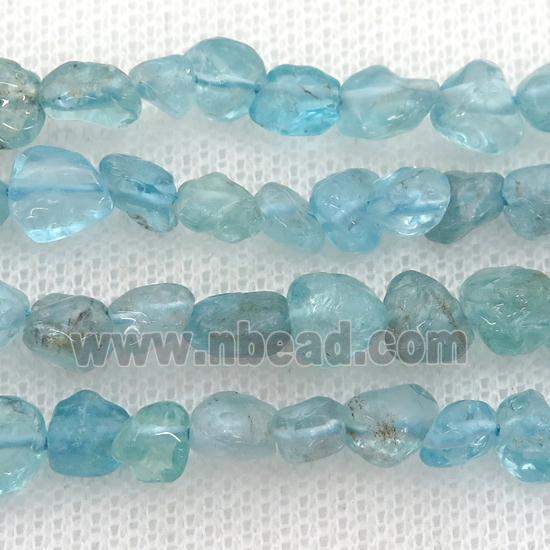 lt.blue Apatite chip beads