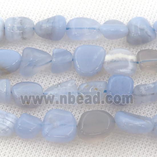 blue lace agate chip beads