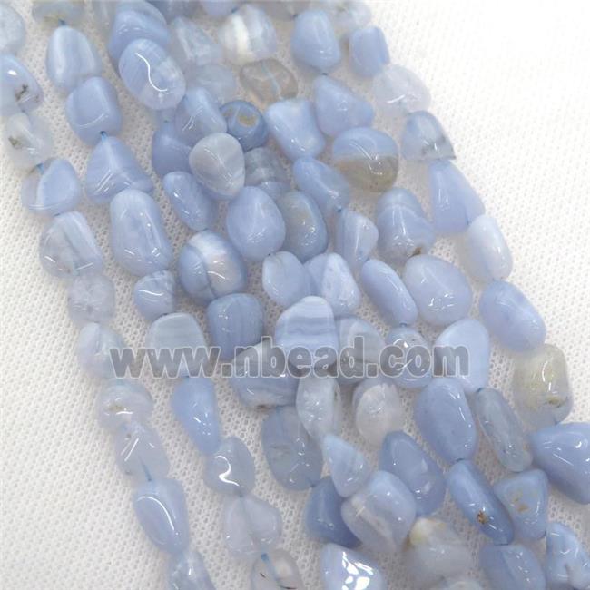 blue lace agate chip beads