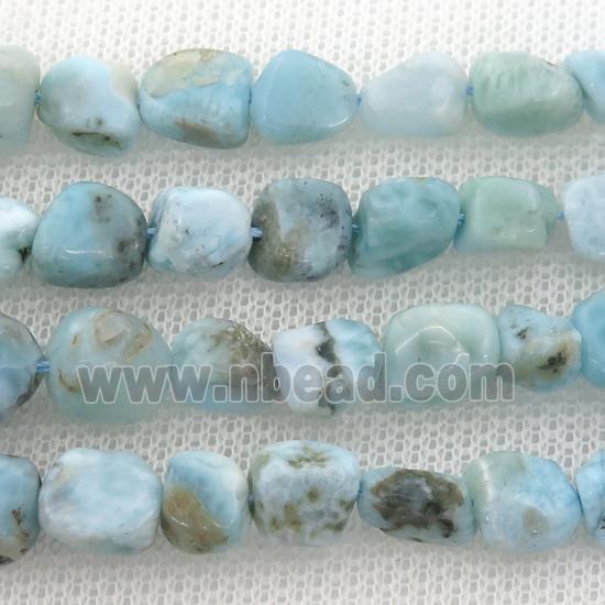 blue Larimar chip beads