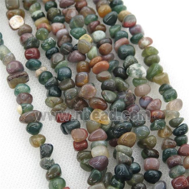 indian Agate chip beads, multicolor