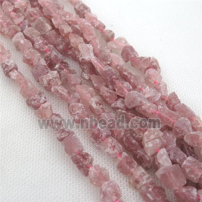 Strawberry Quartz chip beads