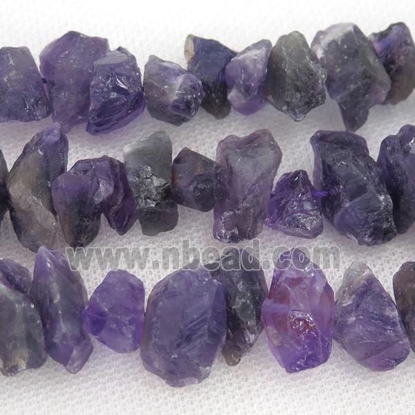 purple Amethyst beads chip, freeform