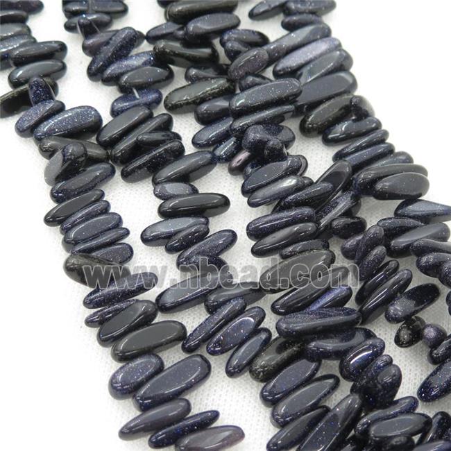 blue SandStone chip beads