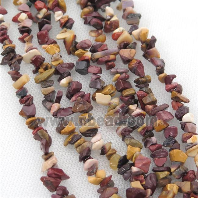 Mookaite chip beads