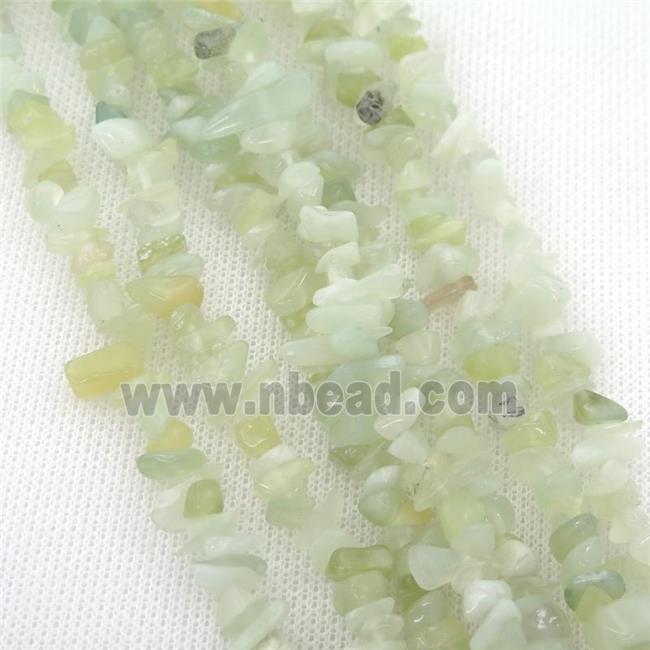 new Mountain Jade chip beads