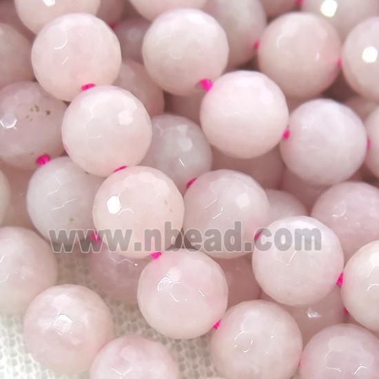 Rose Quartz Beads, faceted round