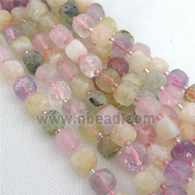 mix Gemstone Beads, faceted cube
