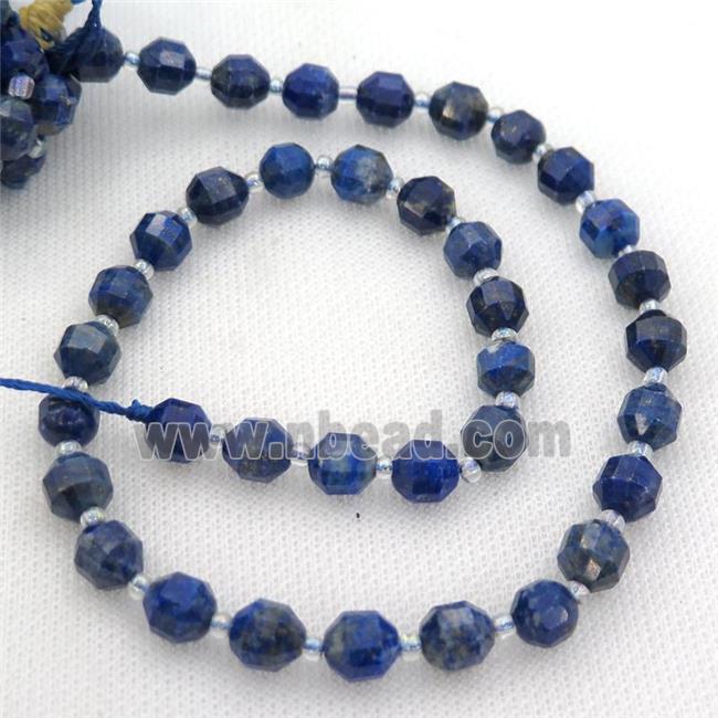 blue Lapis Lazuli bullet beads