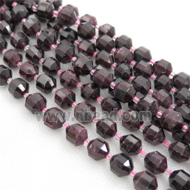 darkred Garnet bullet beads