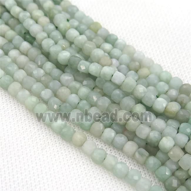 Burman Chrysoprase Beads, faceted cube