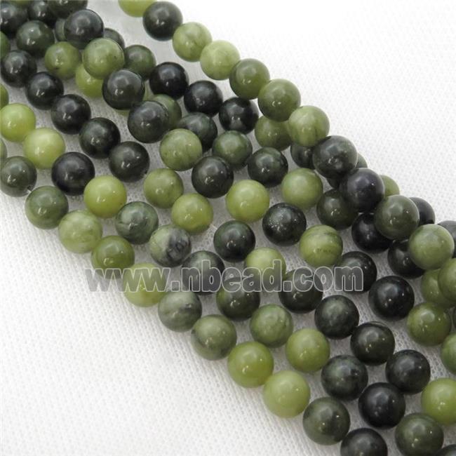 green South African Chrysoprase Beads, round