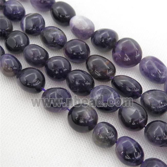 purple Amethyst Beads, freeform