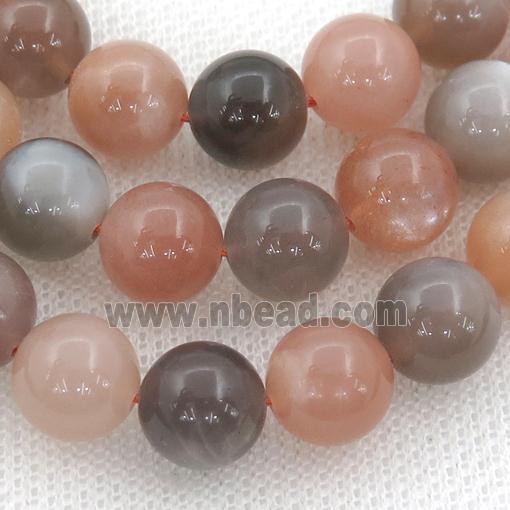 mixed MoonStone Beads, round, AA-grade