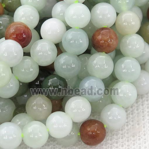 Burmese Chrysoprase Beads, round, B-grade