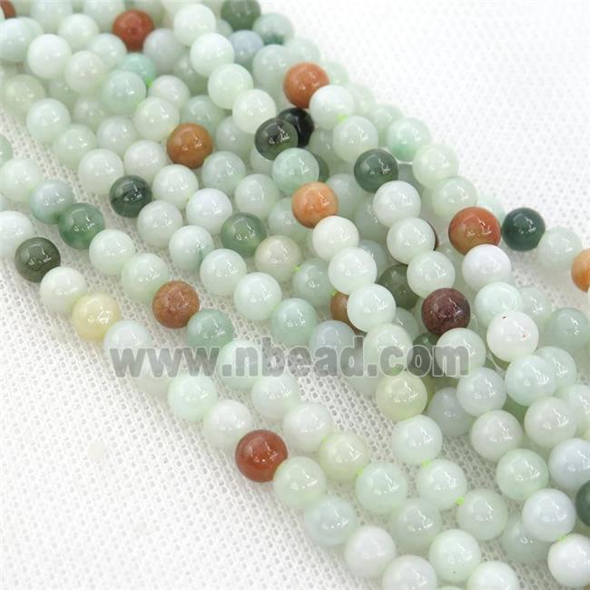 Burmese Chrysoprase Beads, round, B-grade