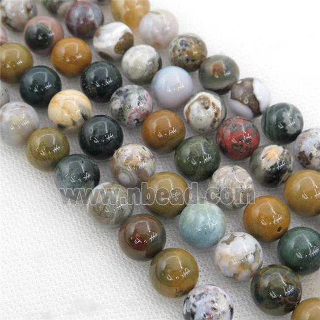 Ocean Agate Beads, round