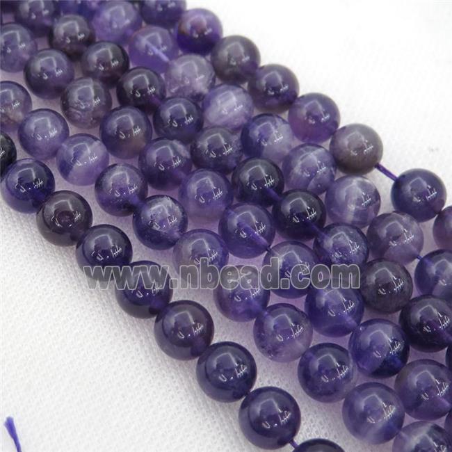 purple Amethyst Beads, round