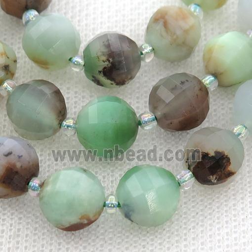 green Australian Chrysoprase lantern Beads