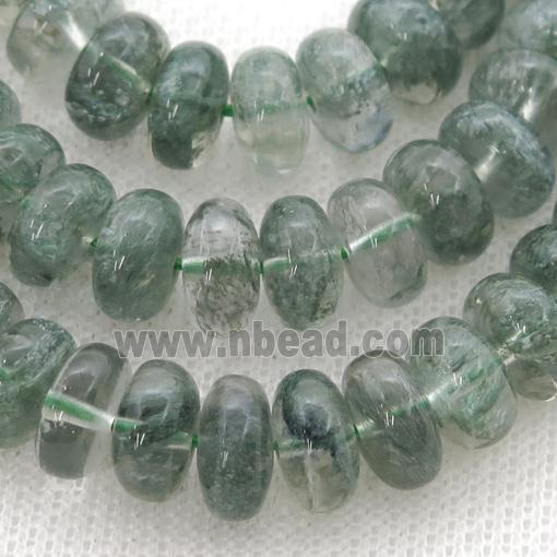 Green Quartz rondelle beads