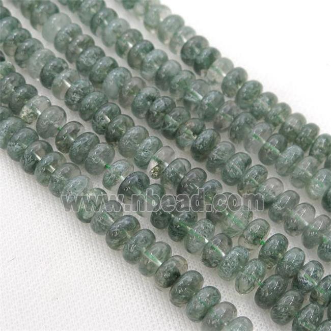 Green Quartz rondelle beads