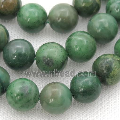 green African Chrysoprase Beads, round