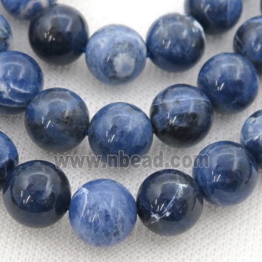 Blue Sodalite Beads, round