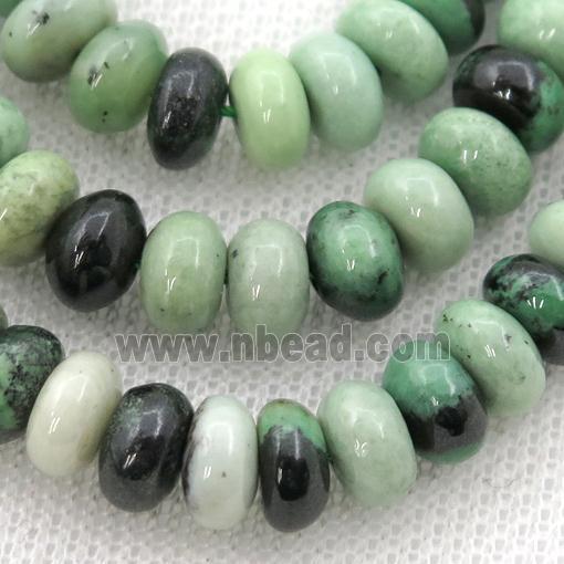 South African garnet Hydrogrossular rondelle Beads, green
