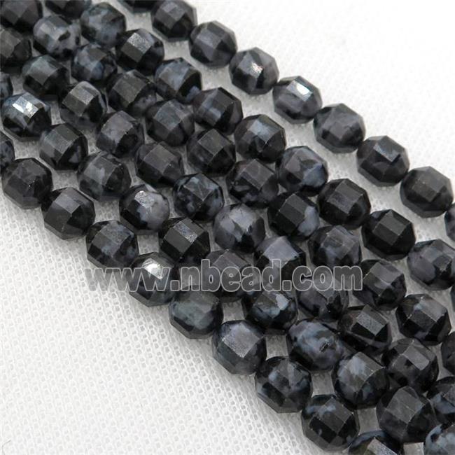 black Indigo Gabro bullet beads