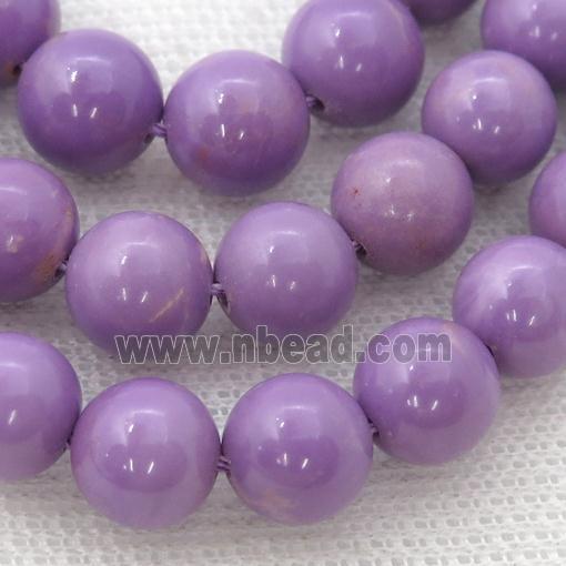 Natural Lavender Phosphosiderite Beads Smooth Round AA-Grade