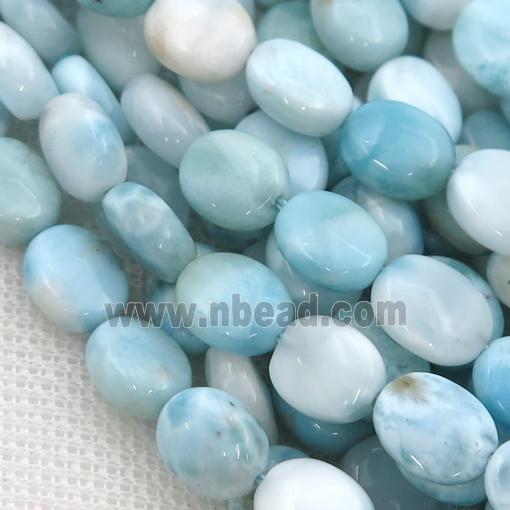 blue Larimar oval Beads
