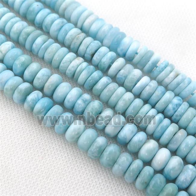 Natural Larimar Heishi Beads Blue AAA-Grade