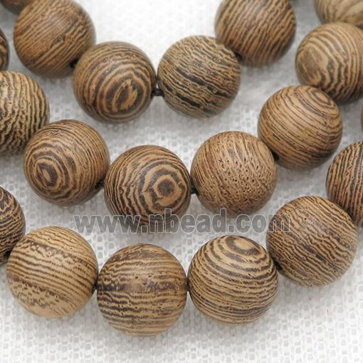 natural Wood Beads, khaki, round