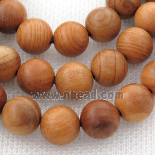 natural Wood Beads, brown, round