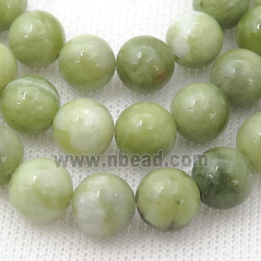 lt.green Taiwan Chrysoprase Beads, round