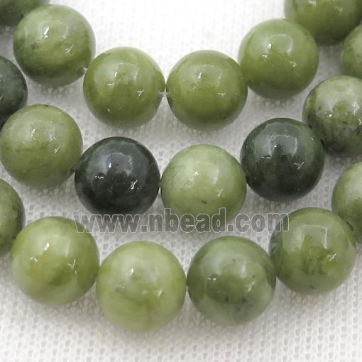 green Taiwan Chrysoprase Beads, round