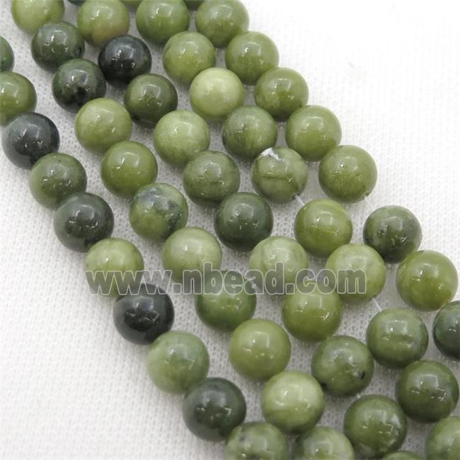 green Taiwan Chrysoprase Beads, round