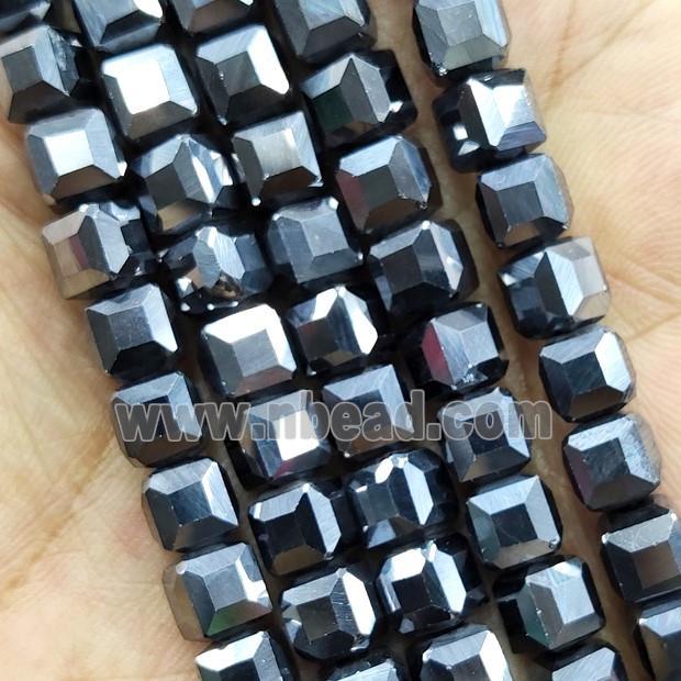 Terahertz stone beads, faceted cube