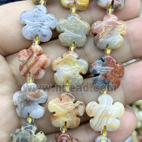 Crazy Agate flower beads