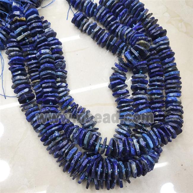 Natural Blue Lapis Lazuli Hexagon Spacer Beads