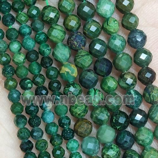 African Chrysoprase Seed Beads Faceted Round