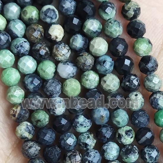 Chinese Chrysoprase Beads Tiny Faceted Round