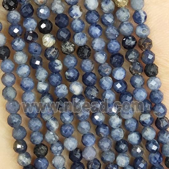 Blue Kyanite Beads Tiny Faceted Round B-Grade