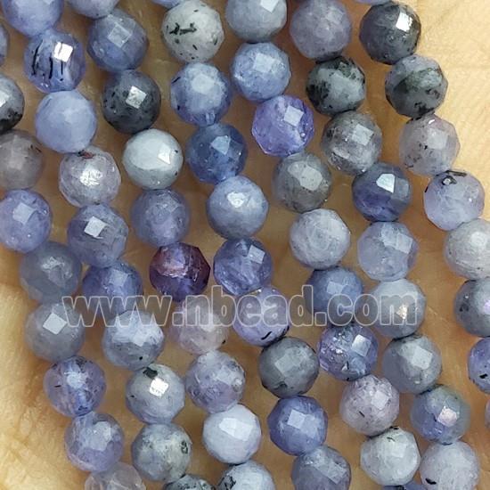 Natural Tanzanite Beads Tiny Faceted Round