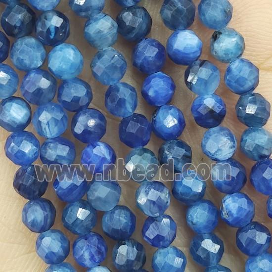 Blue Kyanite Beads Faceted Round A-Grade