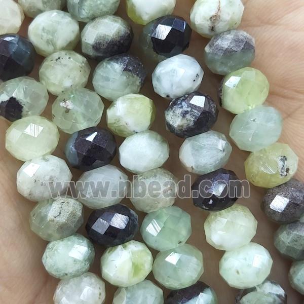 Chinese Chrysoprase Beads Faceted Rondelle