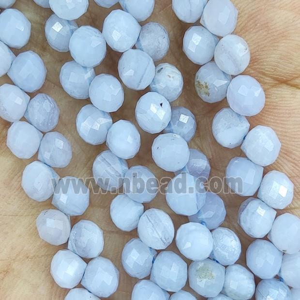 Blue Lace Agate Beads Teardrop Topdrilled